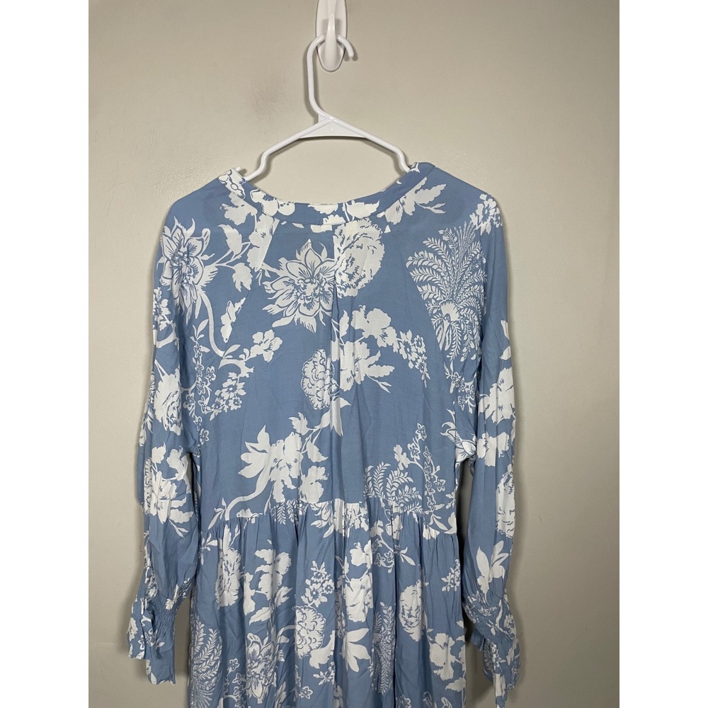 House of Lacuna Tuscany Boho Dress Paisley Print Size Medium Modest Feminine - Picture 8 of 12